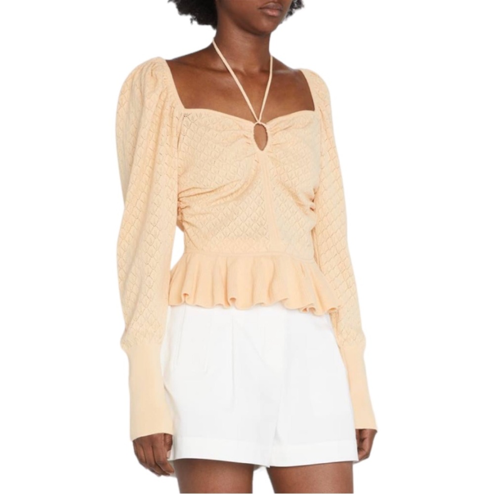 Ulla Johnson Medium Leland Puff Sleeve Knit Top